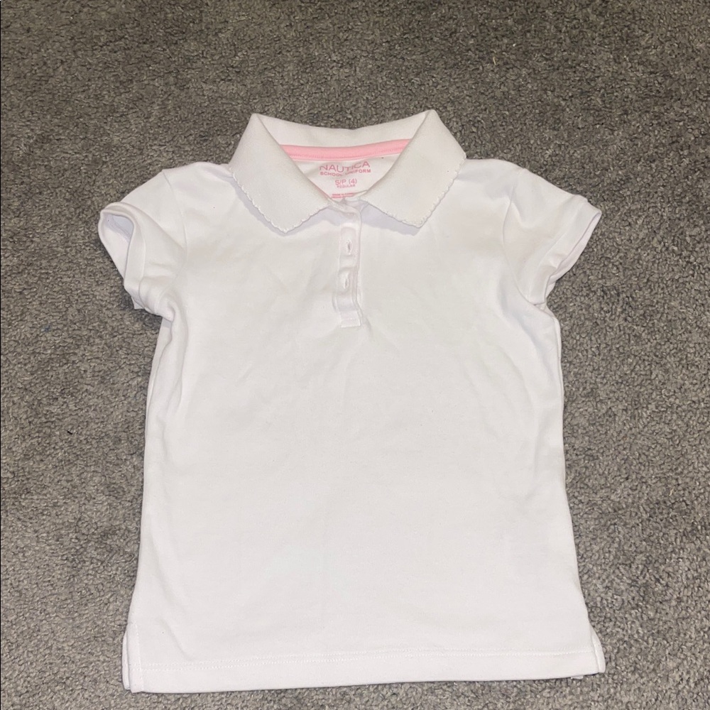 Nautica Kids Classic White Polo